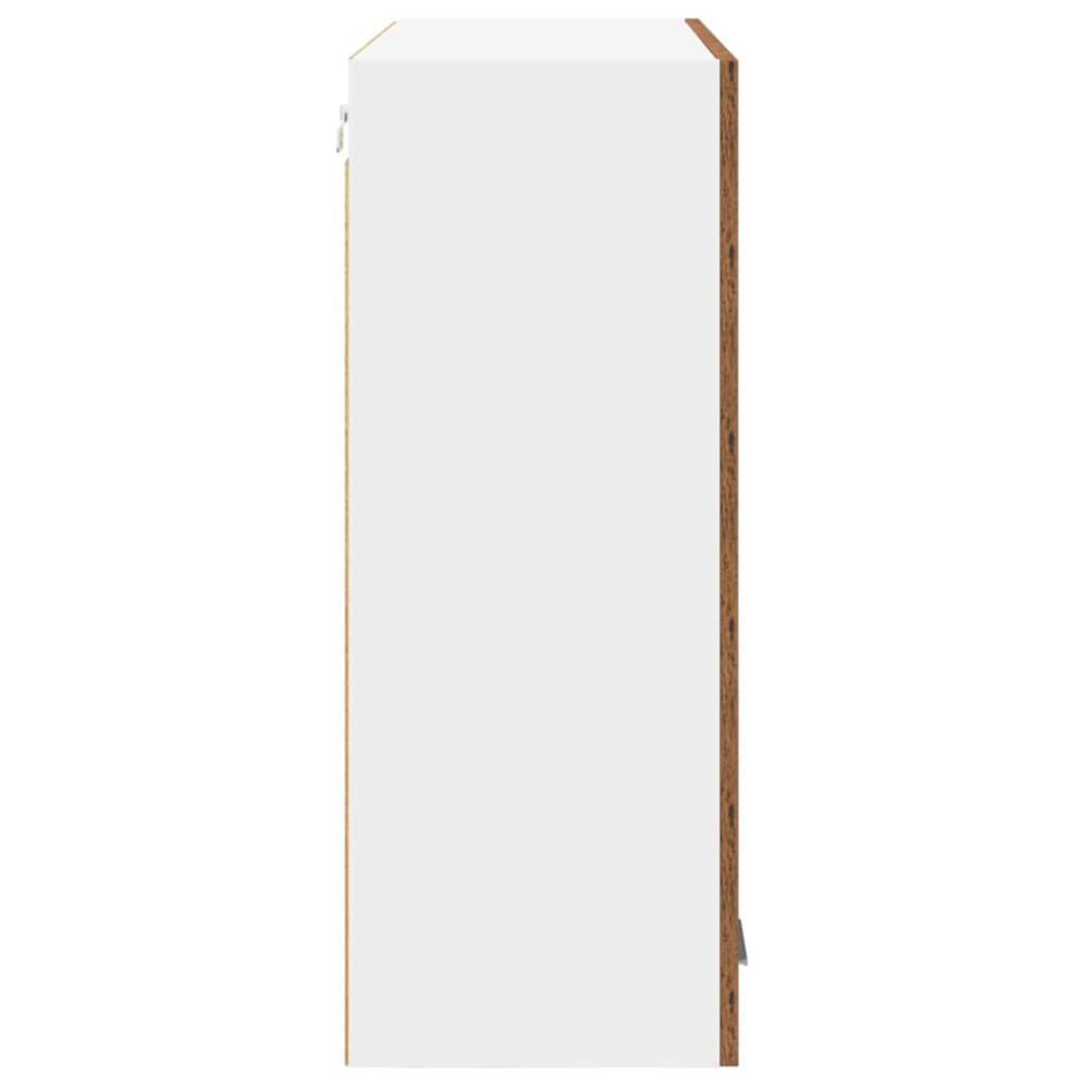 Produktbild för Hängande skåp Gammalt trä 80 x 31 x 80 cm Konstruerat trä