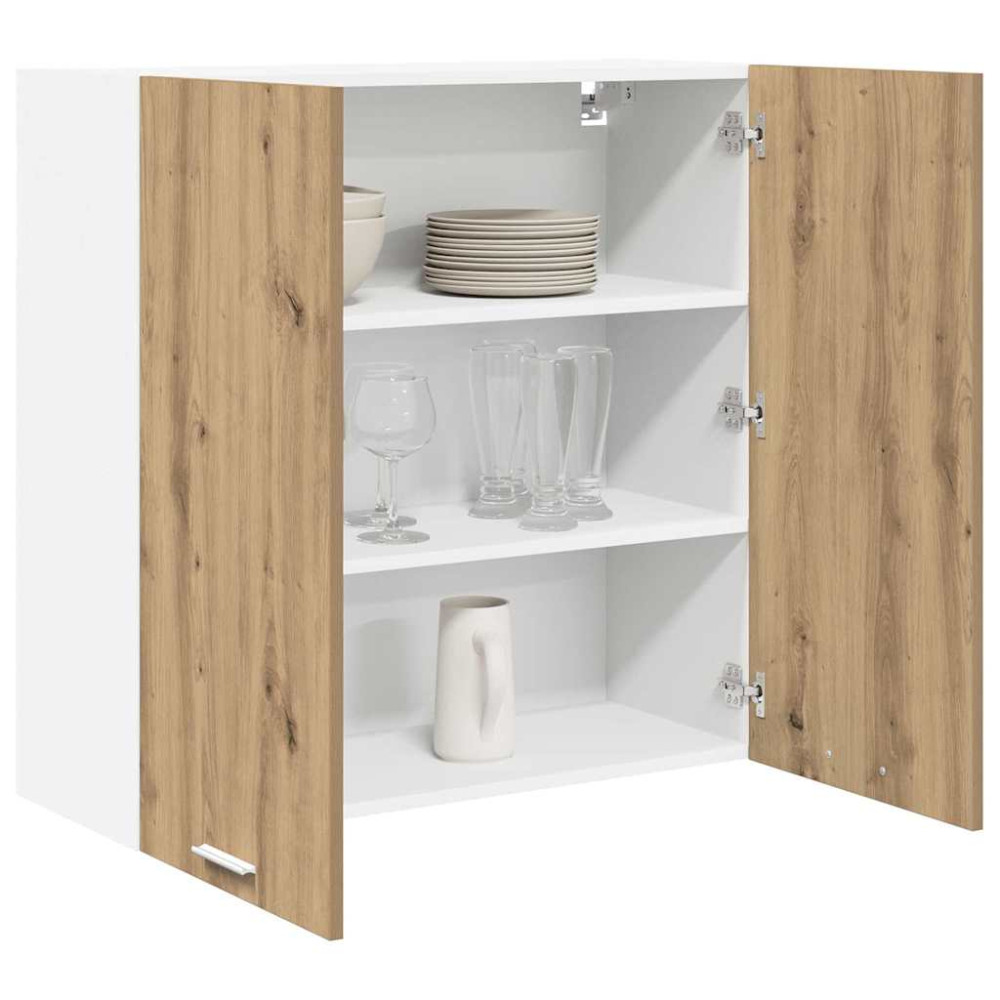 Produktbild för Hängande skåp Artisan Ek 80 x 31 x 80 cm Konstruerat trä