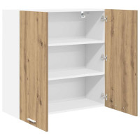 Produktbild för Hängande skåp Artisan Ek 80 x 31 x 80 cm Konstruerat trä