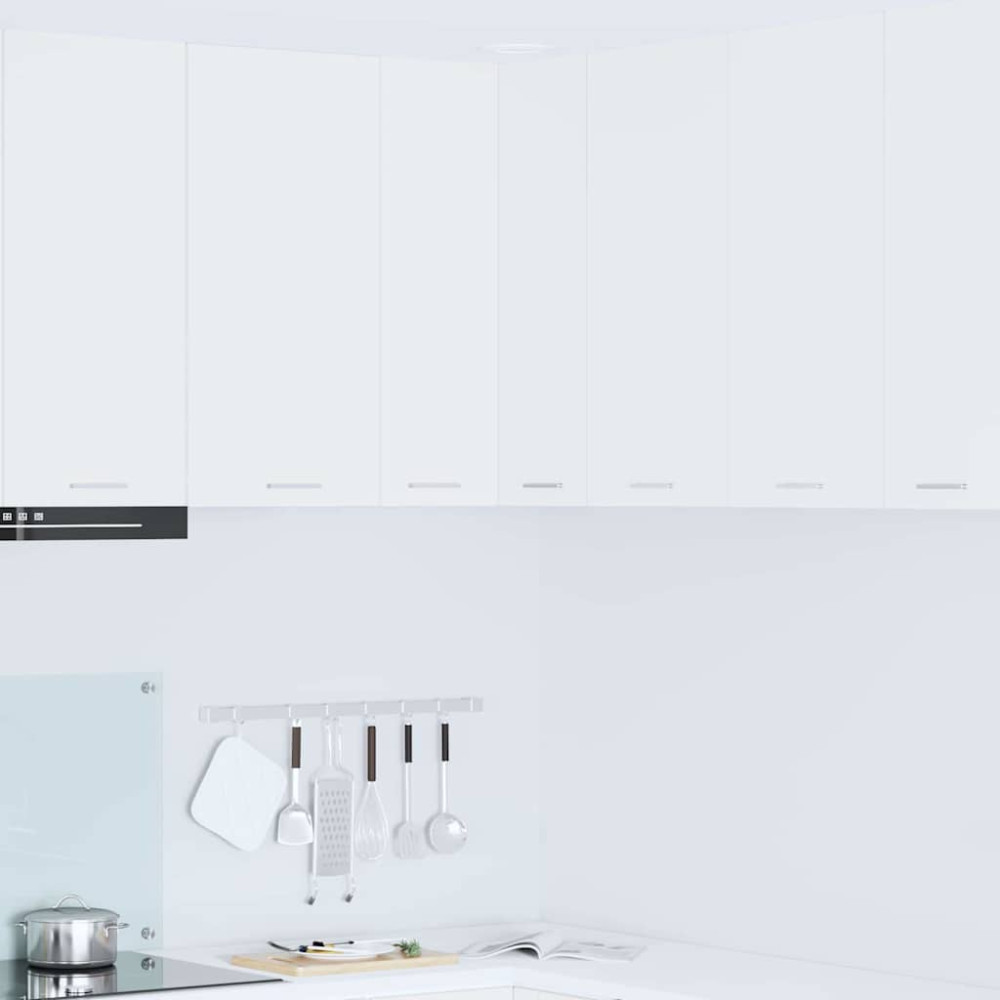 Produktbild för Hängande skåp med lagring Vit 57 x 57 x 80 cm Konstruerat trä