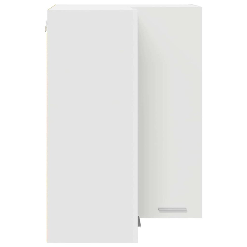 Produktbild för Hängande skåp med lagring Vit 57 x 57 x 80 cm Konstruerat trä