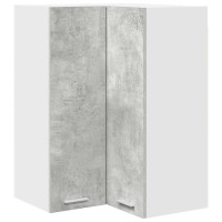 Produktbild för Hängande skåp Betonggrå och vit 57 x 57 x 80 cm Konstruerat trä
