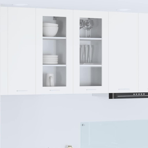 vidaXL Hängande skåp 2 pcs Vit 40 x 31 x 80 cm Konstruerat trä