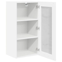 Produktbild för Hängande skåp 2 pcs Vit 40 x 31 x 80 cm Konstruerat trä