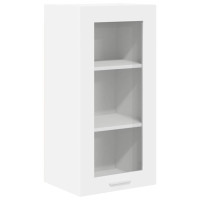 Produktbild för Hängande skåp 2 pcs Vit 40 x 31 x 80 cm Konstruerat trä