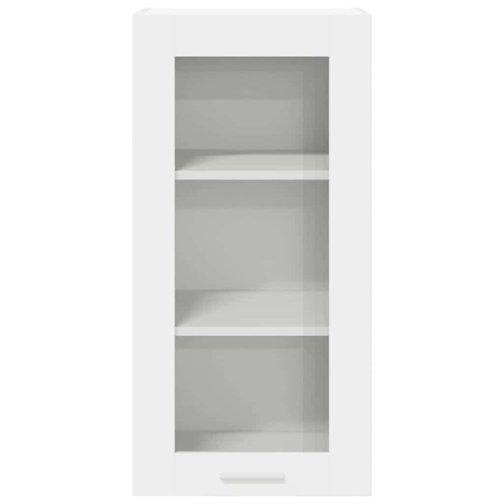 Produktbild för Hängande skåp 2 pcs Vit 40 x 31 x 80 cm Konstruerat trä