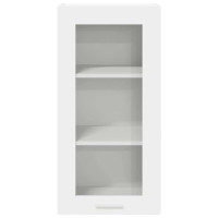 Produktbild för Hängande skåp 2 pcs Vit 40 x 31 x 80 cm Konstruerat trä