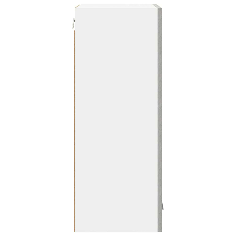 Produktbild för Hängande skåp 2 pcs Betonggrå 40 x 31 x 80 cm Konstruerat trä