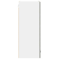 Produktbild för Hängande skåp 2 pcs Betonggrå 40 x 31 x 80 cm Konstruerat trä