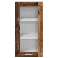 Produktbild för Hängande skåp 2 pcs Gammalt trä 40 x 31 x 80 cm Konstruerat trä