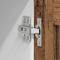 Produktbild för Hängande skåp 2 pcs Gammalt trä 40 x 31 x 80 cm Konstruerat trä