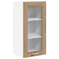 Produktbild för Hängande skåp 2 pcs Artisan Ek 40 x 31 x 80 cm Konstruerat trä