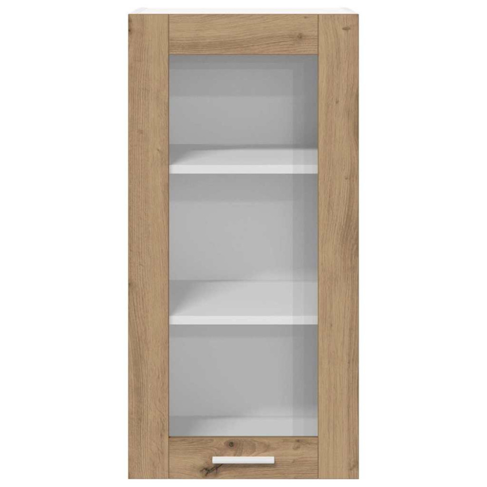 Produktbild för Hängande skåp 2 pcs Artisan Ek 40 x 31 x 80 cm Konstruerat trä