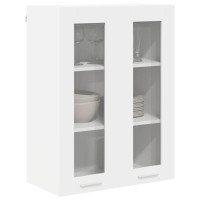 Produktbild för Hängande skåp med lagring Vit 60 x 31 x 80 cm Konstruerat trä