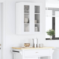 Produktbild för Hängande skåp med lagring Vit 60 x 31 x 80 cm Konstruerat trä