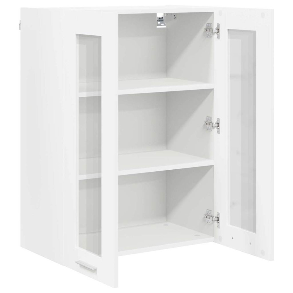Produktbild för Hängande skåp med lagring Vit 60 x 31 x 80 cm Konstruerat trä