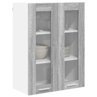 Produktbild för Hängande skåp Grå Sonoma 60 x 31 x 80 cm Konstruerat trä