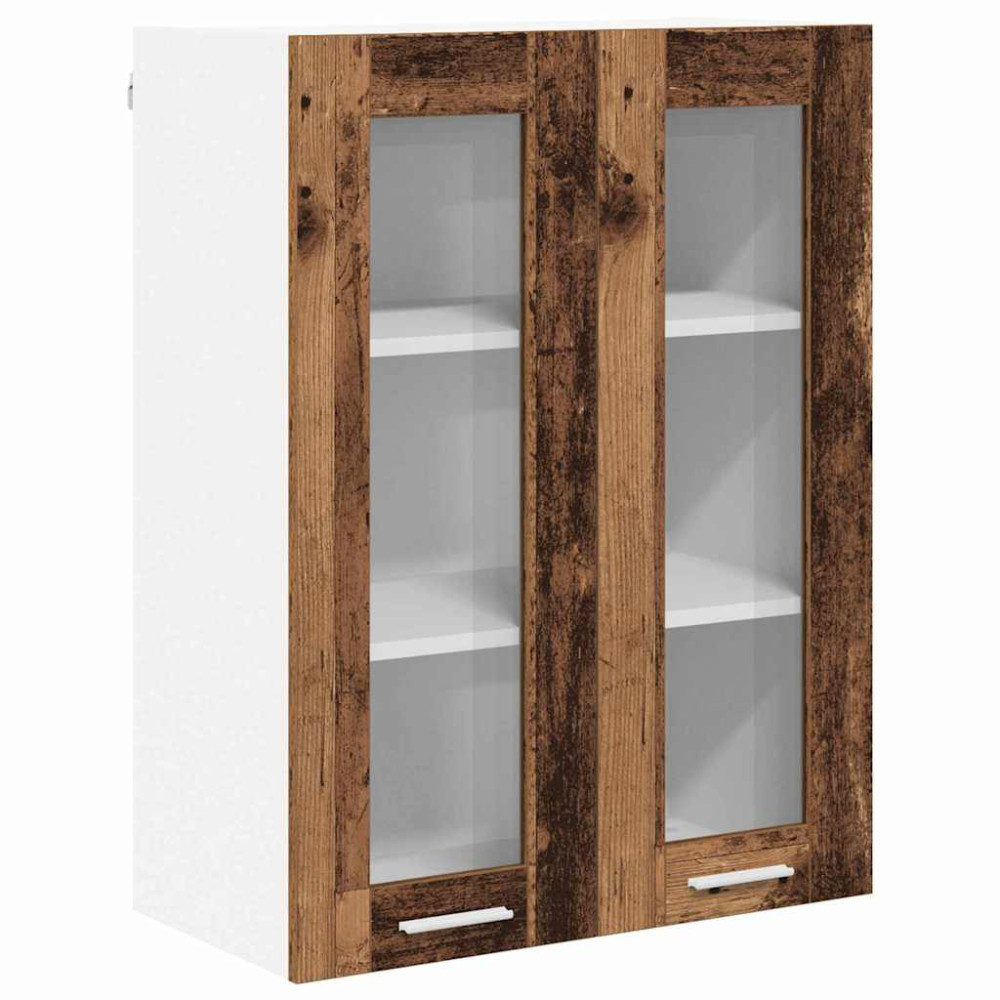 Produktbild för Hängande skåp Gammalt trä 60 x 31 x 80 cm Konstruerat trä