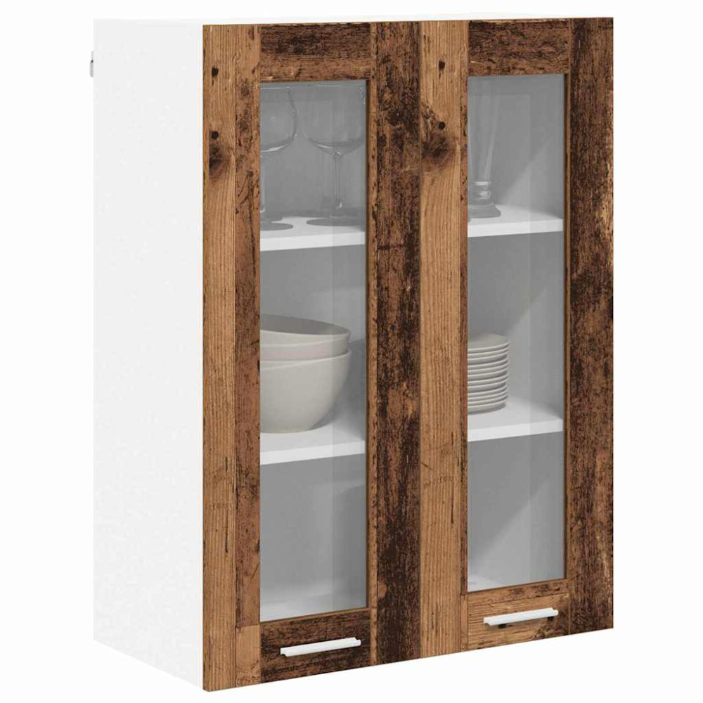 Produktbild för Hängande skåp Gammalt trä 60 x 31 x 80 cm Konstruerat trä