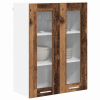 Produktbild för Hängande skåp Gammalt trä 60 x 31 x 80 cm Konstruerat trä