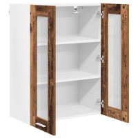 Produktbild för Hängande skåp Gammalt trä 60 x 31 x 80 cm Konstruerat trä