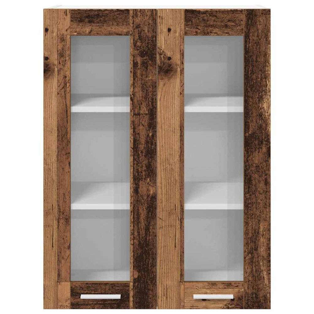 Produktbild för Hängande skåp Gammalt trä 60 x 31 x 80 cm Konstruerat trä