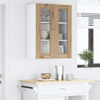 Produktbild för Hängande skåp Riga Artisan Ek 60 x 31 x 80 cm Konstruerat trä