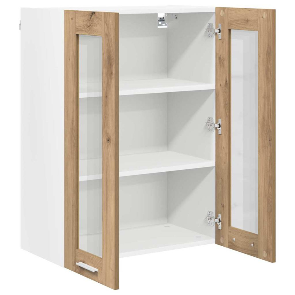 Produktbild för Hängande skåp Riga Artisan Ek 60 x 31 x 80 cm Konstruerat trä