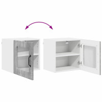 Produktbild för Väggglasförråd LUCCA Betonggrå 40 x 31 x 40 cm Konstruerat trä