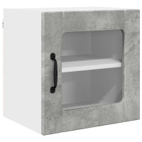 Produktbild för Väggglasförråd LUCCA Betonggrå 40 x 31 x 40 cm Konstruerat trä