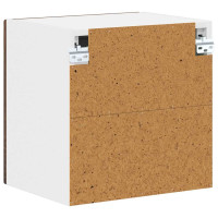 Produktbild för Väggglasförråd LUCCA Brun ek 40 x 31 x 40 cm Konstruerat trä