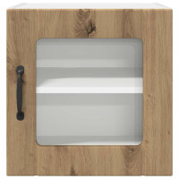 Produktbild för Väggglasförråd LUCCA Artisan-ek 40 x 31 x 40 cm Konstruerat trä