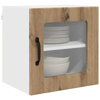 Produktbild för Väggglasförråd LUCCA 2 pcs Artisan-ek 40 x 31 x 40 cm