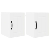 Produktbild för Väggskåp LUCCA 2 pcs Vit 30 x 31 x 40 cm Konstruerat trä