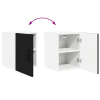 Produktbild för Väggskåp LUCCA 2 pcs Svart 30 x 31 x 40 cm Konstruerat trä