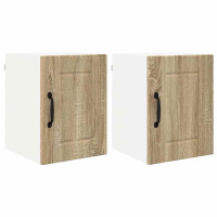 Produktbild för Väggskåp LUCCA 2 pcs Sonoma-ek 30 x 31 x 40 cm Konstruerat trä