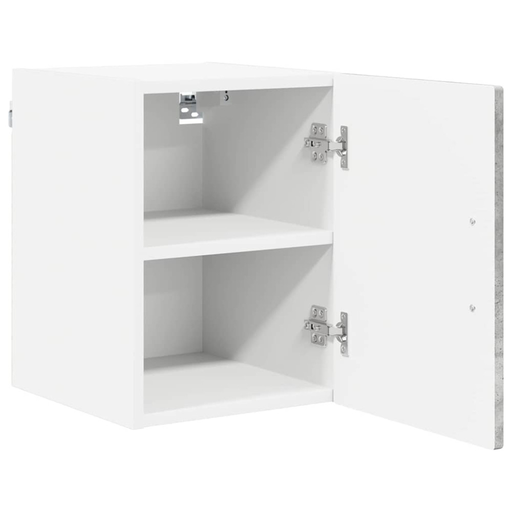 Produktbild för Väggskåp LUCCA 2 pcs Betonggrå 30 x 31 x 40 cm Konstruerat trä