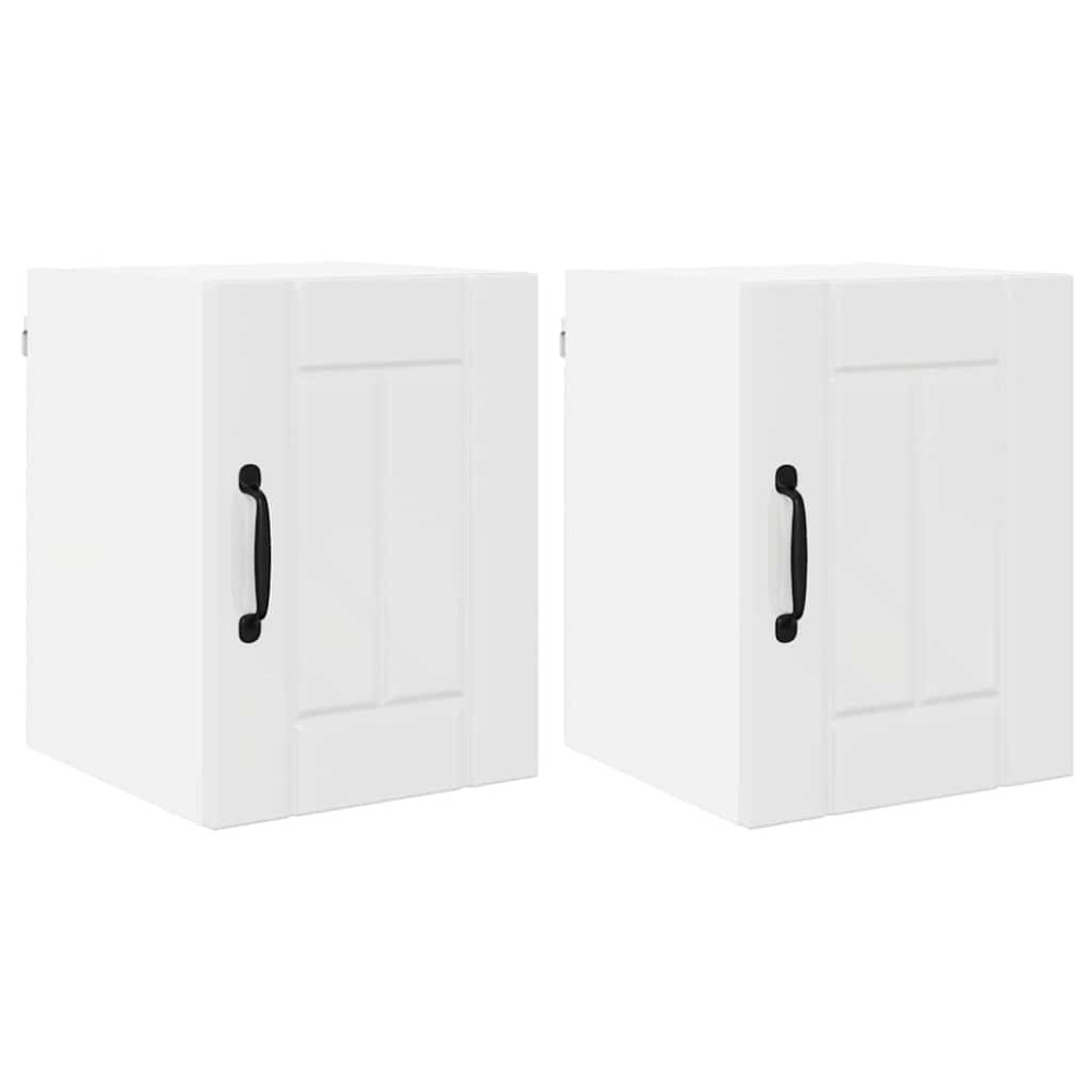 Produktbild för Väggskåp LUCCA 2 pcs Vit högglans 30 x 31 x 40 cm