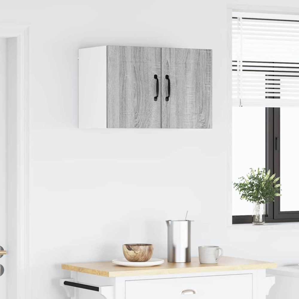 Produktbild för Väggskåp LUCCA 2 pcs Grå sonoma-ek 30 x 31 x 40 cm