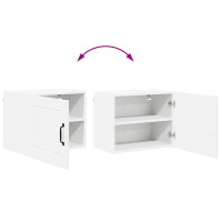 Produktbild för Väggskåp LUCCA 2 pcs Vit 50 x 31 x 40 cm Konstruerat trä