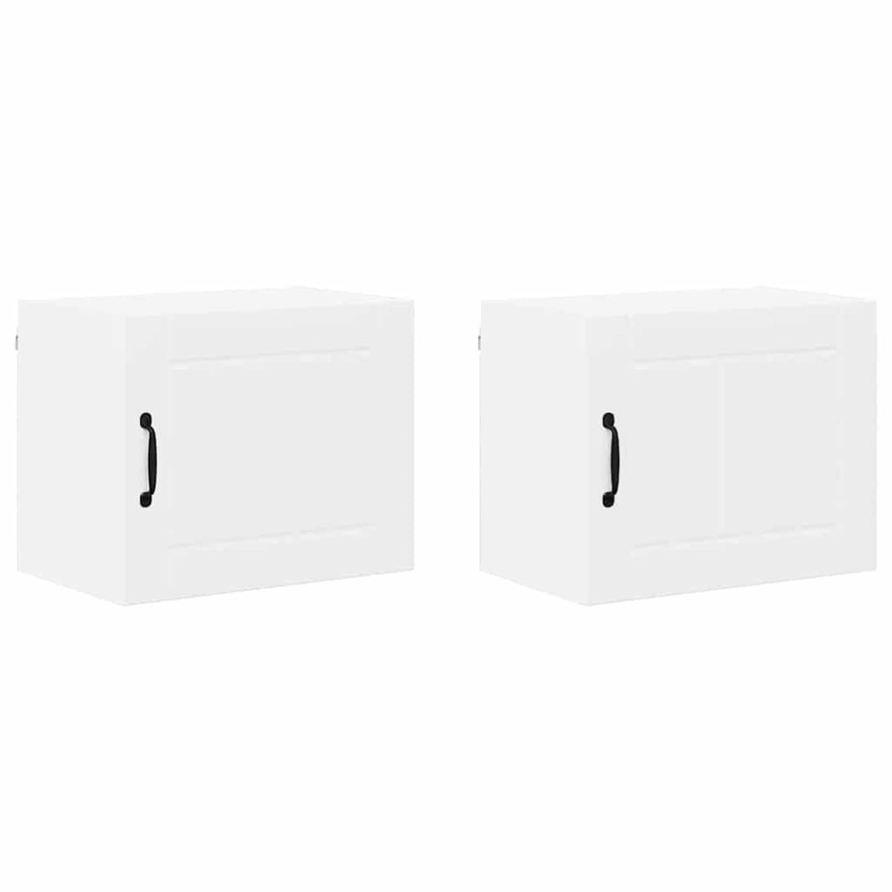 Produktbild för Väggskåp LUCCA 2 pcs Vit 50 x 31 x 40 cm Konstruerat trä
