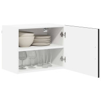 Produktbild för Väggskåp LUCCA 2 pcs Svart 50 x 31 x 40 cm Konstruerat trä
