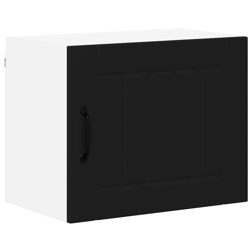 Produktbild för Väggskåp LUCCA 2 pcs Svart 50 x 31 x 40 cm Konstruerat trä