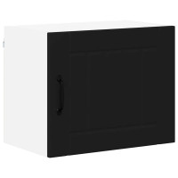 Produktbild för Väggskåp LUCCA 2 pcs Svart 50 x 31 x 40 cm Konstruerat trä