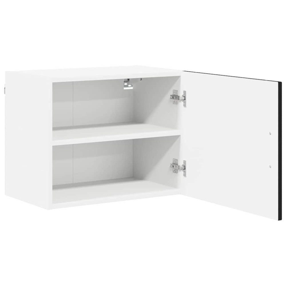Produktbild för Väggskåp LUCCA 2 pcs Svart 50 x 31 x 40 cm Konstruerat trä