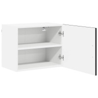 Produktbild för Väggskåp LUCCA 2 pcs Svart 50 x 31 x 40 cm Konstruerat trä
