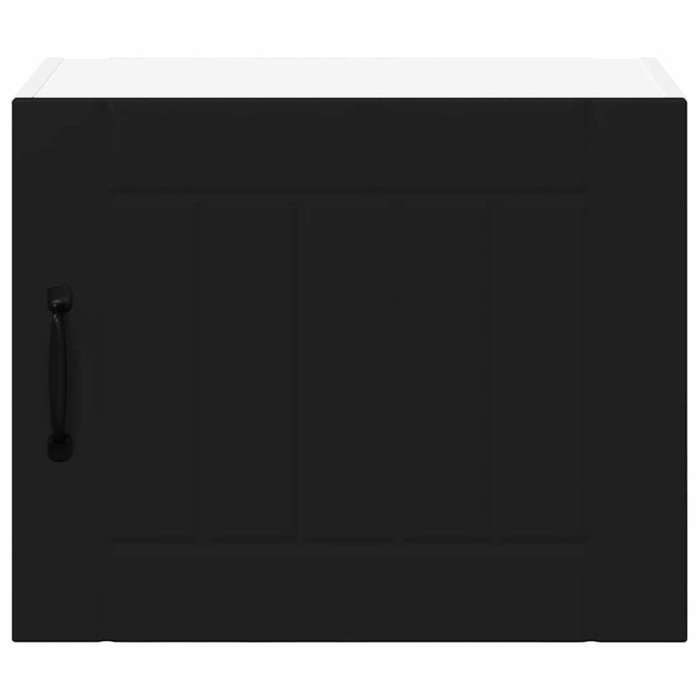 Produktbild för Väggskåp LUCCA 2 pcs Svart 50 x 31 x 40 cm Konstruerat trä