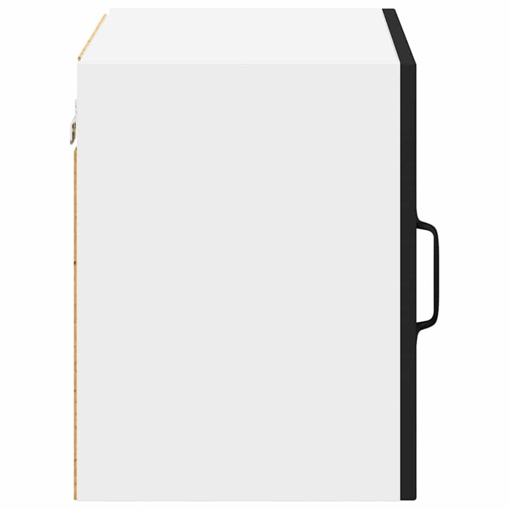 Produktbild för Väggskåp LUCCA 2 pcs Svart 50 x 31 x 40 cm Konstruerat trä