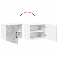 Produktbild för Väggskåp LUCCA 2 pcs Betonggrå 50 x 31 x 40 cm Konstruerat trä