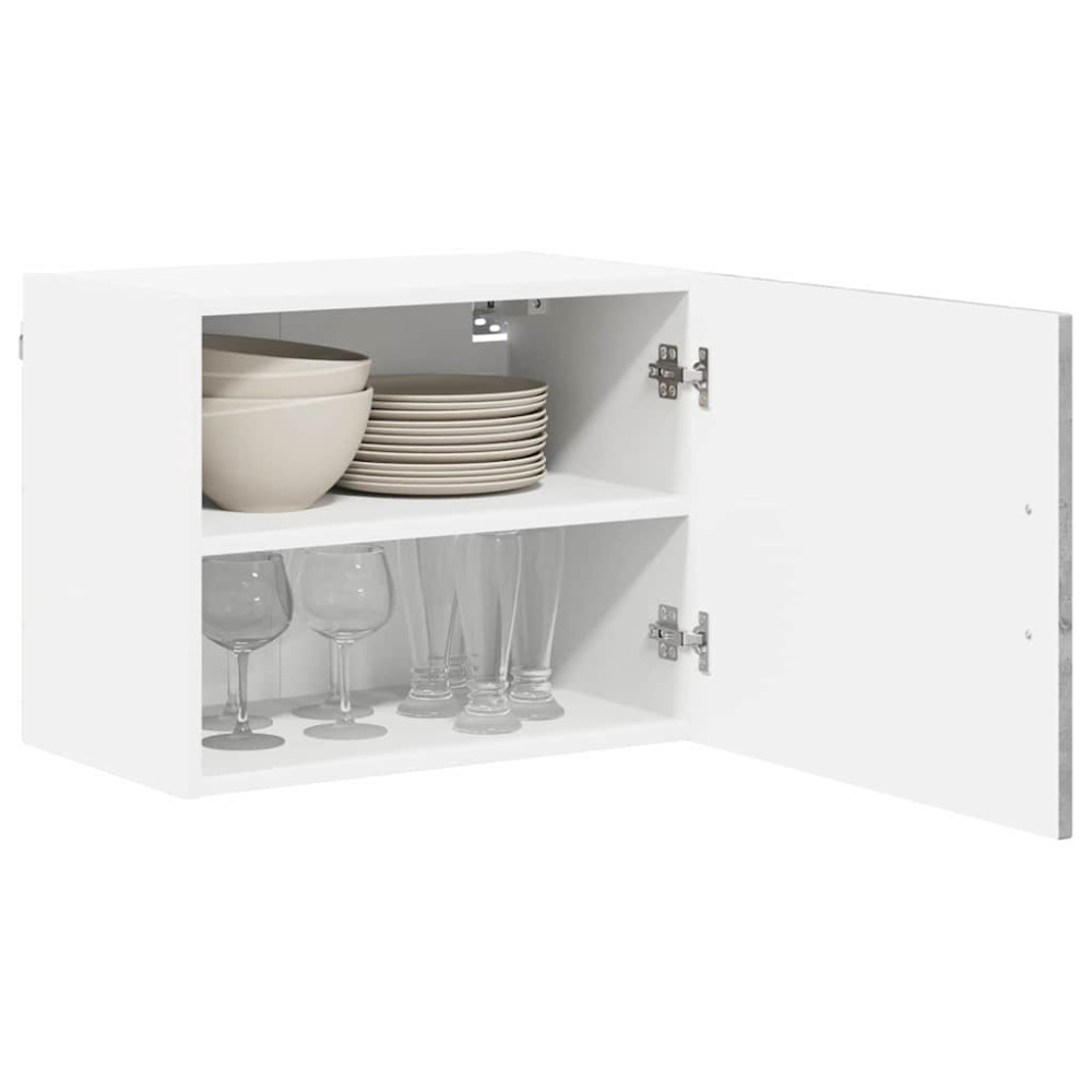 Produktbild för Väggskåp LUCCA 2 pcs Betonggrå 50 x 31 x 40 cm Konstruerat trä